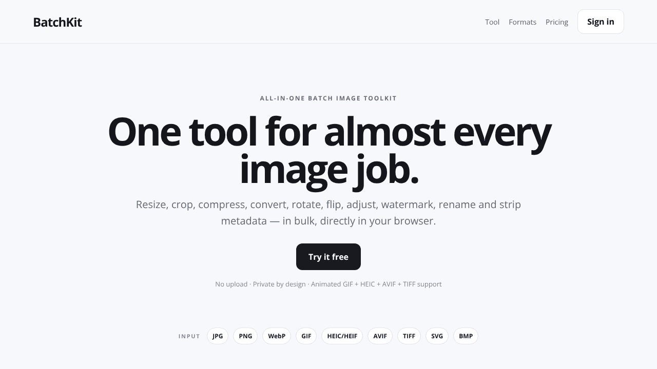 BatchKit — Batch Image Toolkit
