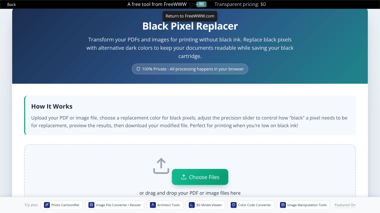 Black Pixel Replacer