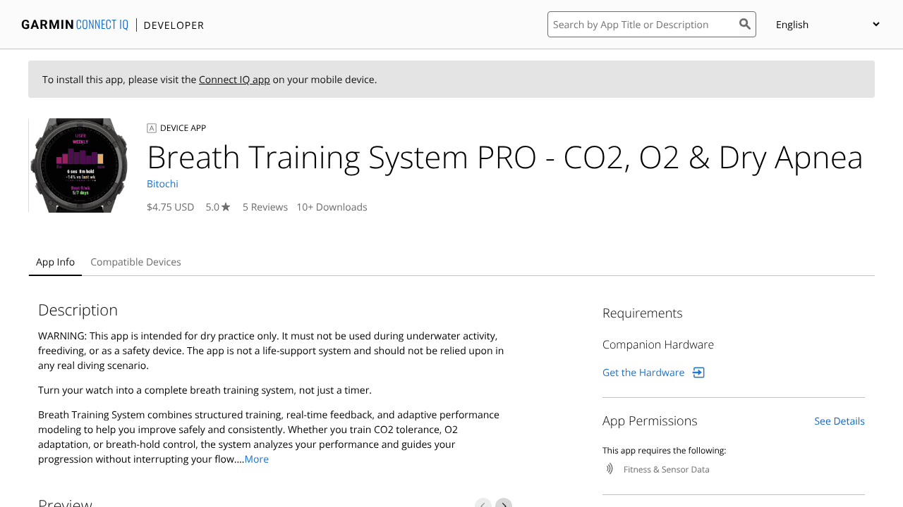 Breath Training System PRO - CO2, O2