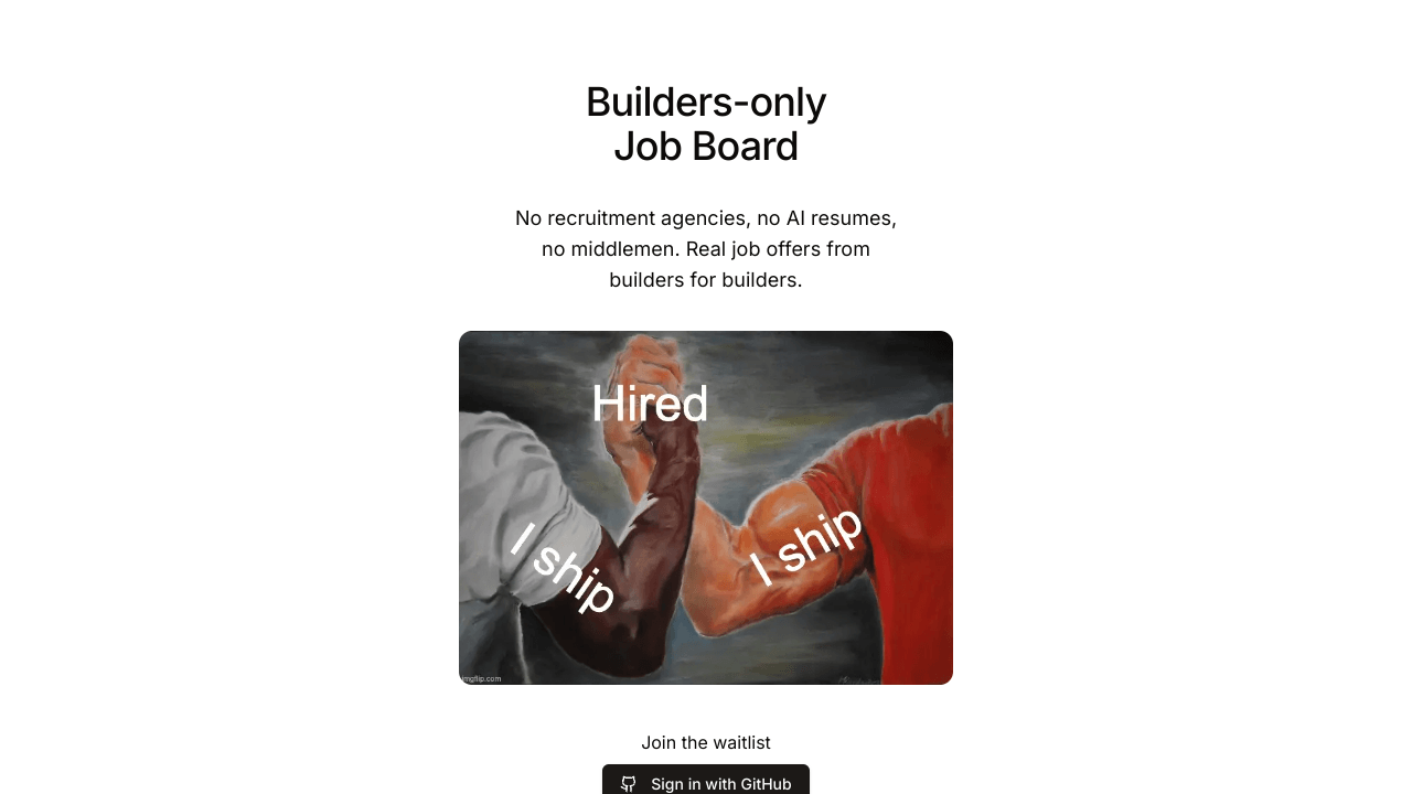 Builders hire Builders