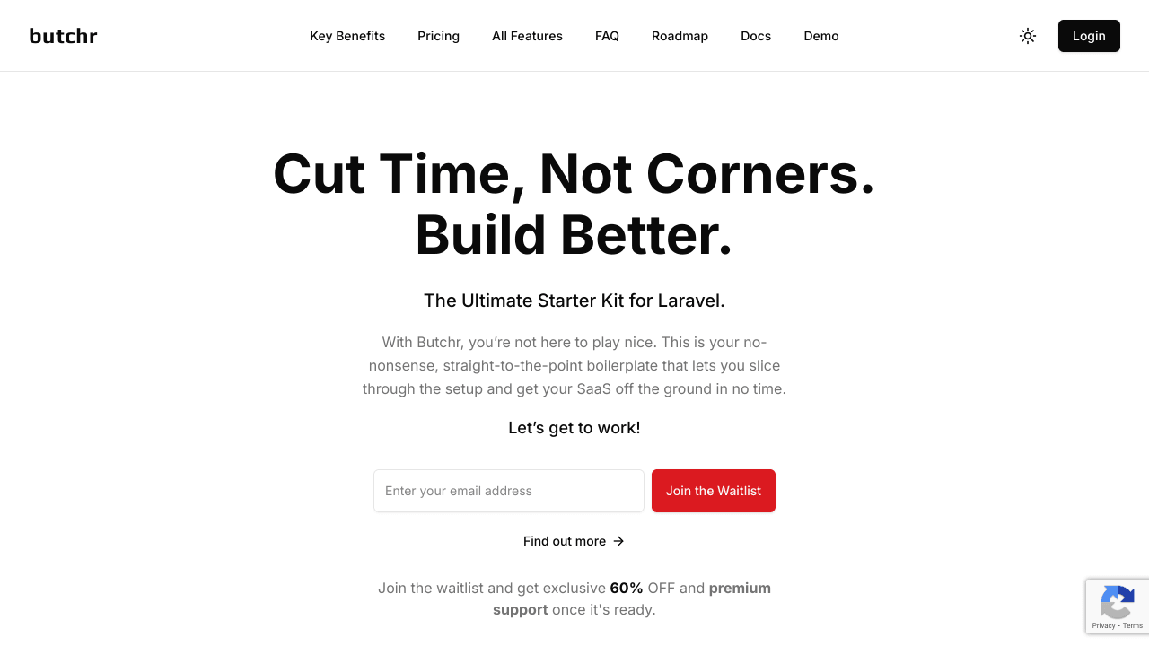 Butchr - Ultimate Laravel Starter Kit