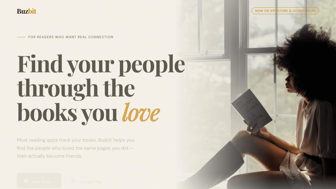 Buzbit — Find Your People Through Books