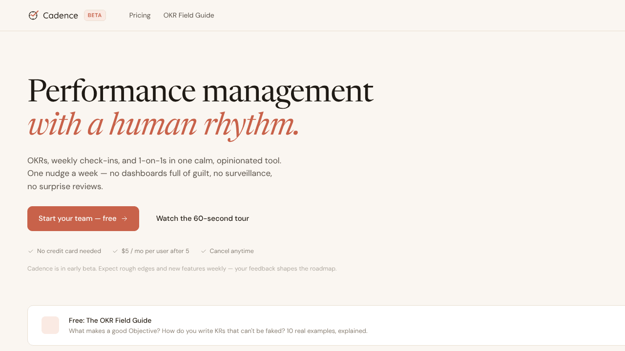 Cadence OKR