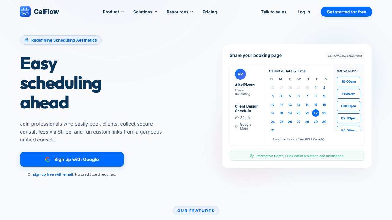 CalFlow Appointment Scheduling Link