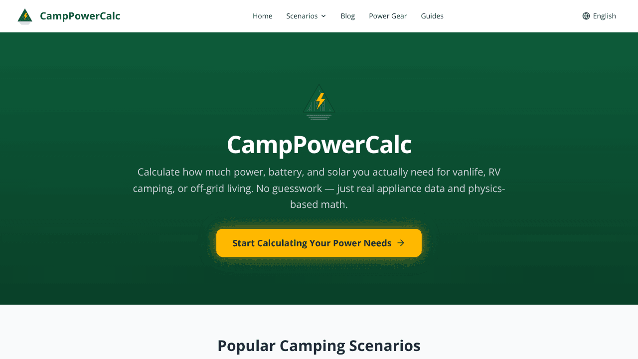 CampPowerCalc