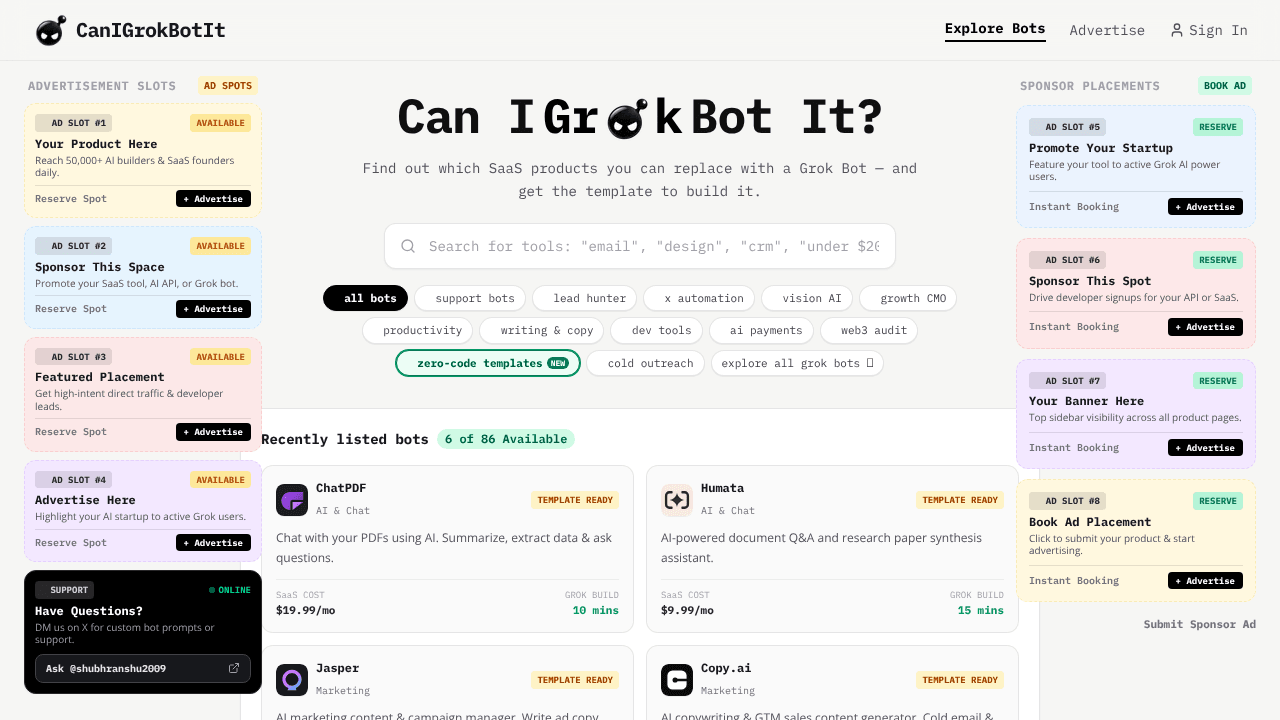 Can I Grok Bot It