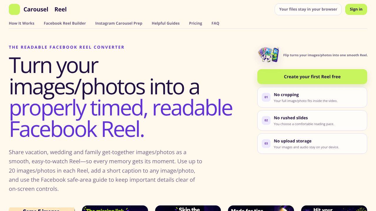 Carousel to Reel
