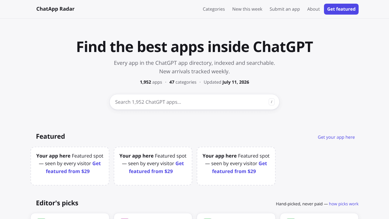 ChatApp Radar