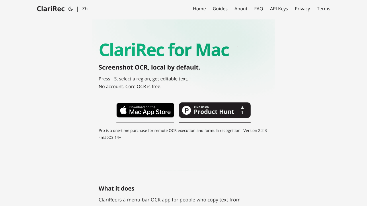 ClariRec