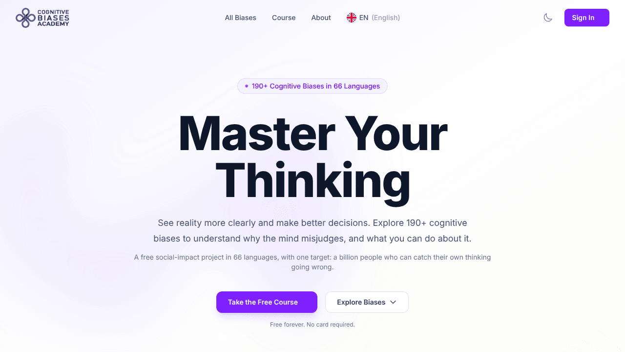 Cognitive Biases Academy