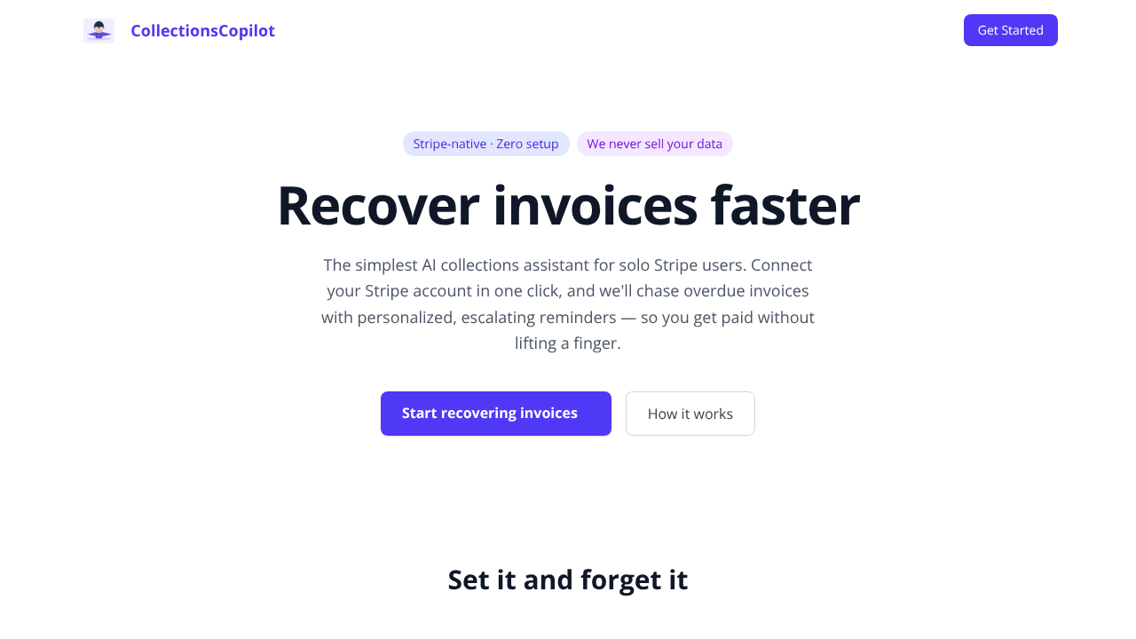 CollectionsCopilot — Stripe Collections