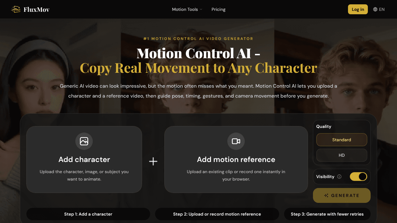 Control Character Motion