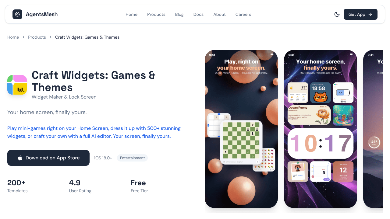 Craft Widgets
