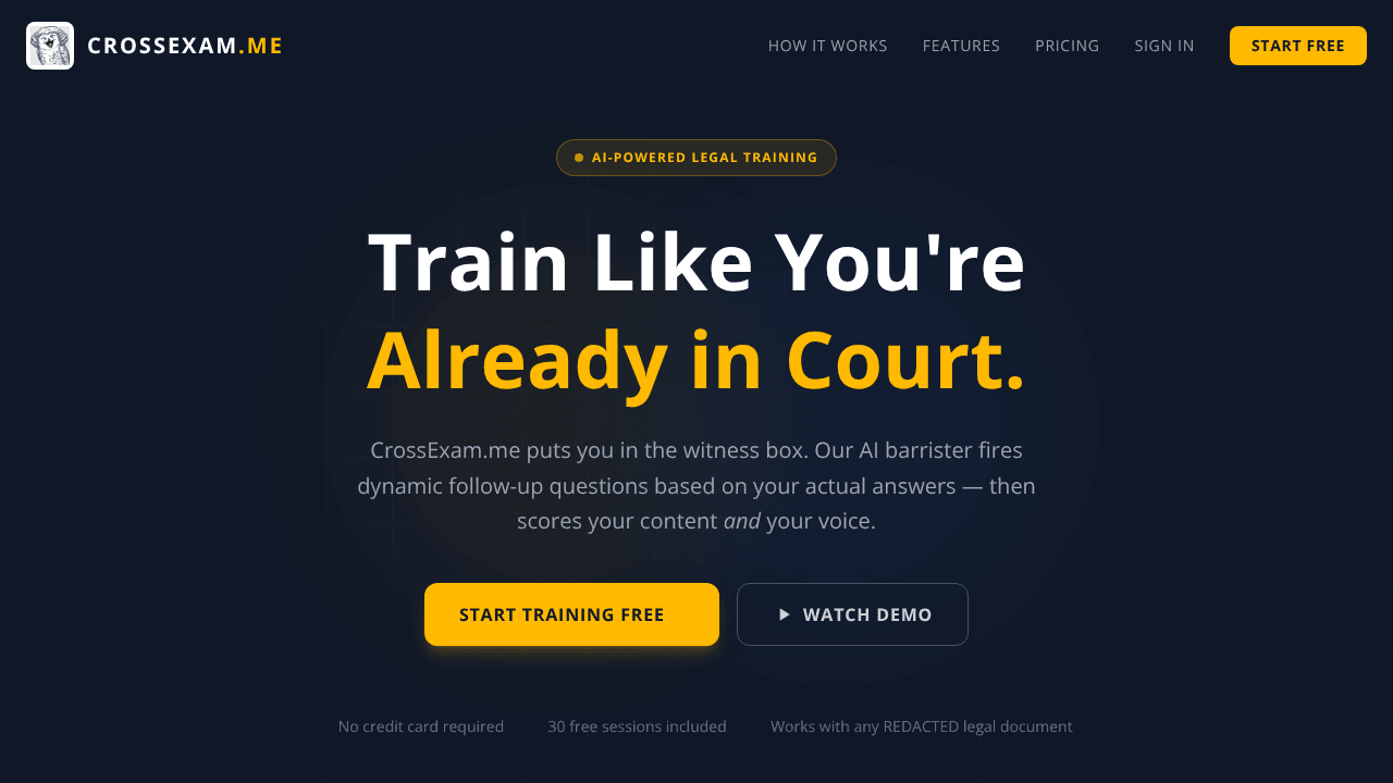 crossexam.me Platform