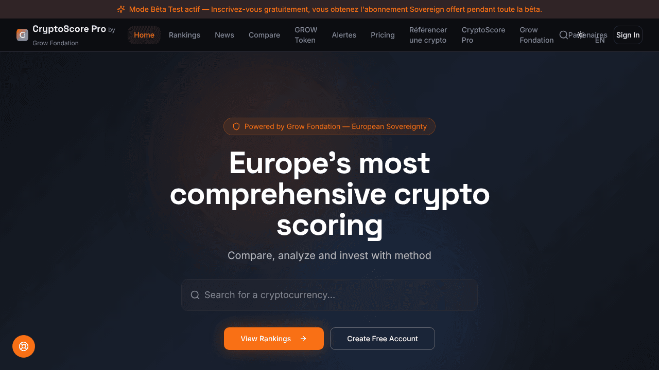 CryptoScore Pro