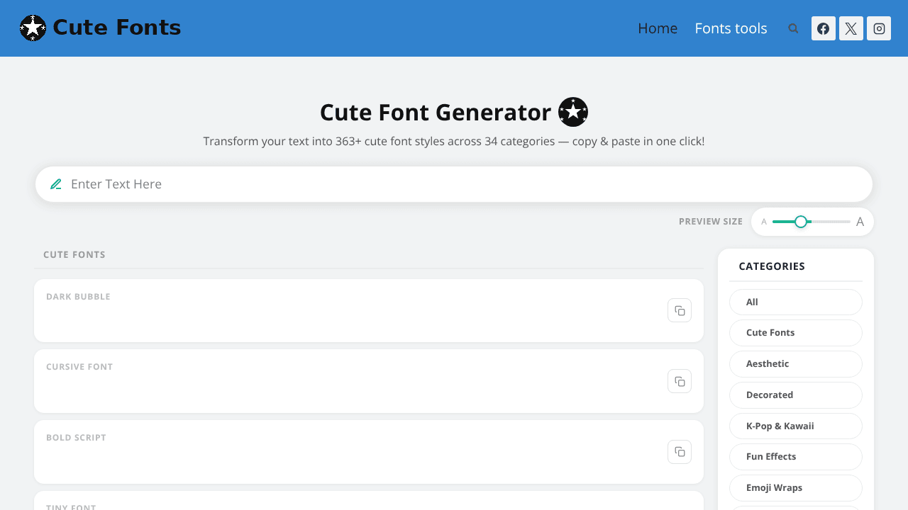 CuteFont.org - Cute Font Generator