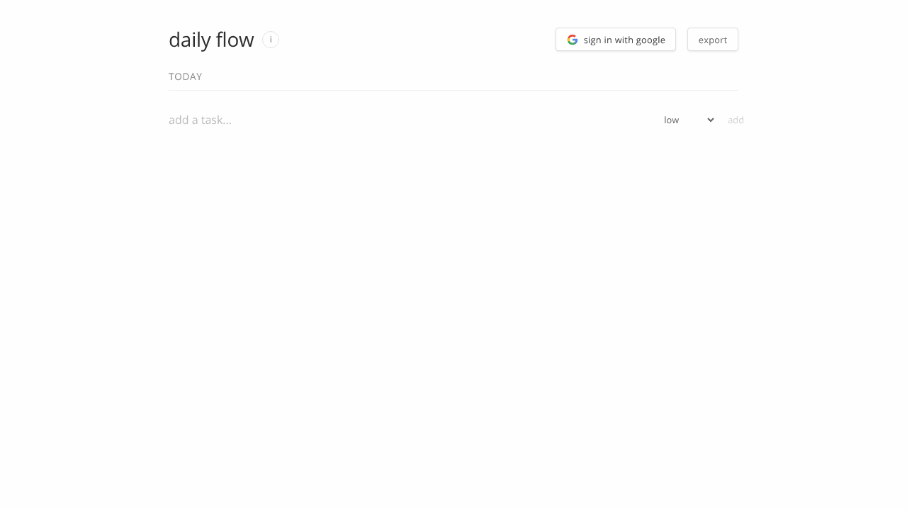 Daily Flow