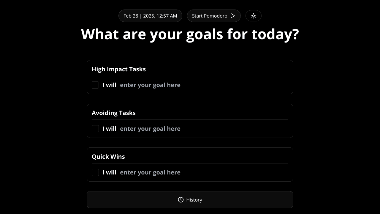 Daily Goal Tracker