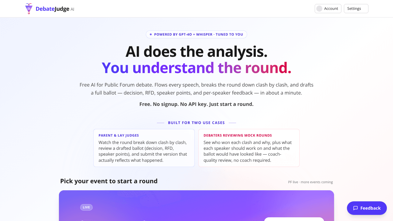 Debate Judge AI