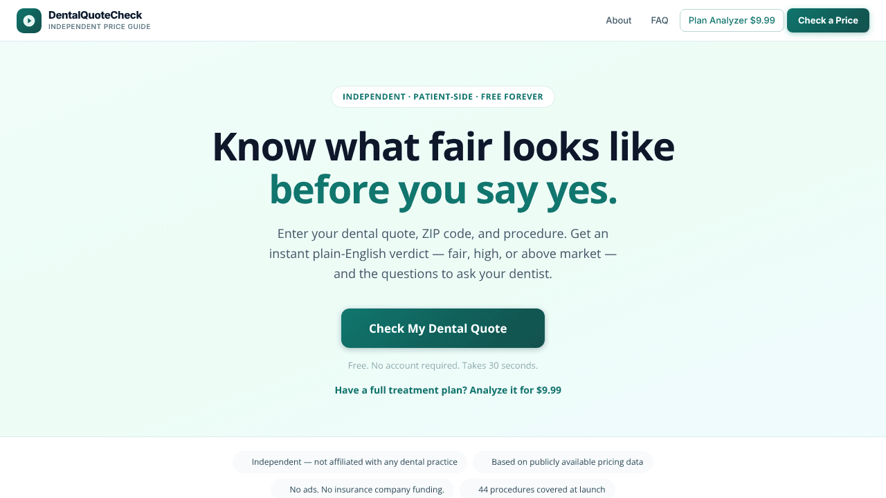 DentalQuoteCheck