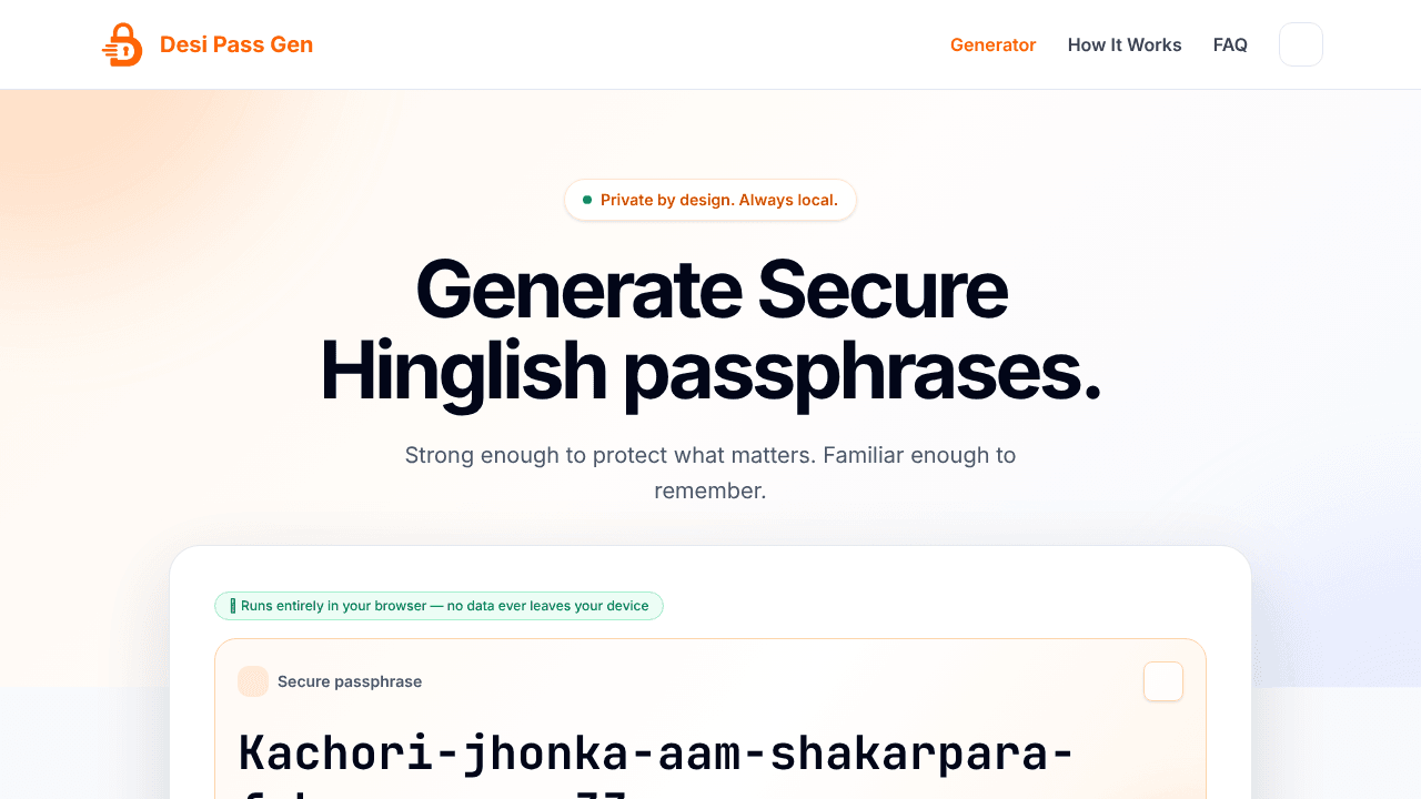 Desi Pass Gen