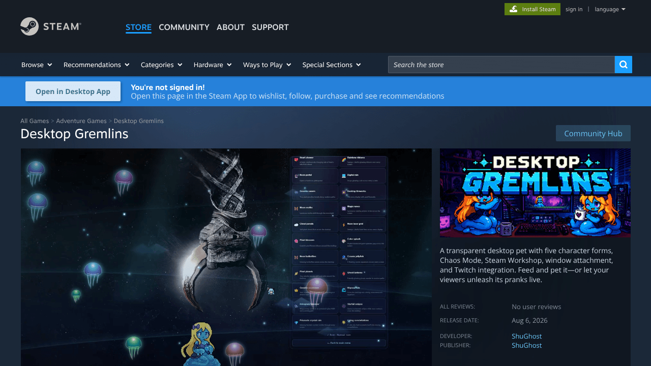 Desktop Gremlins on Steam