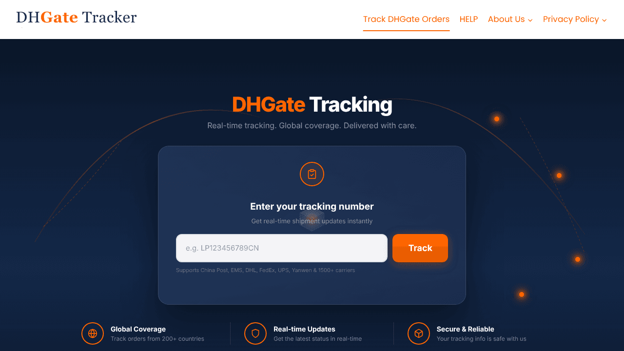 dh Gate Tracking