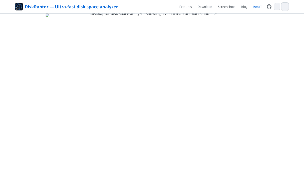 DiskRaptor Free Disk Space Analyzer