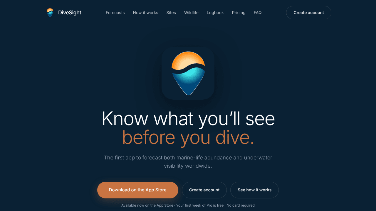 DiveSight: Scuba Forecasts