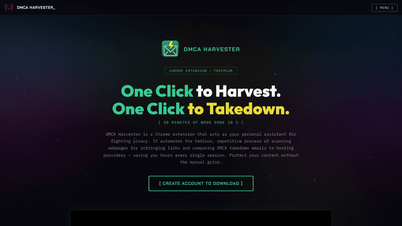DMCA Harvester - Automated Takedown Tool