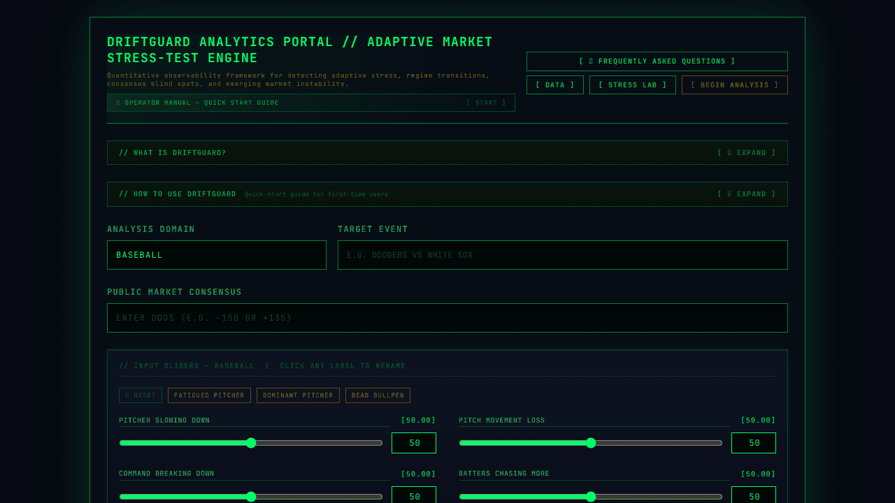 DriftGuard Audit Portal