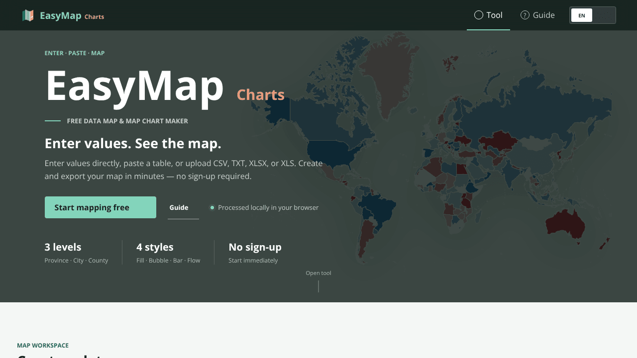 EasyMap Charts