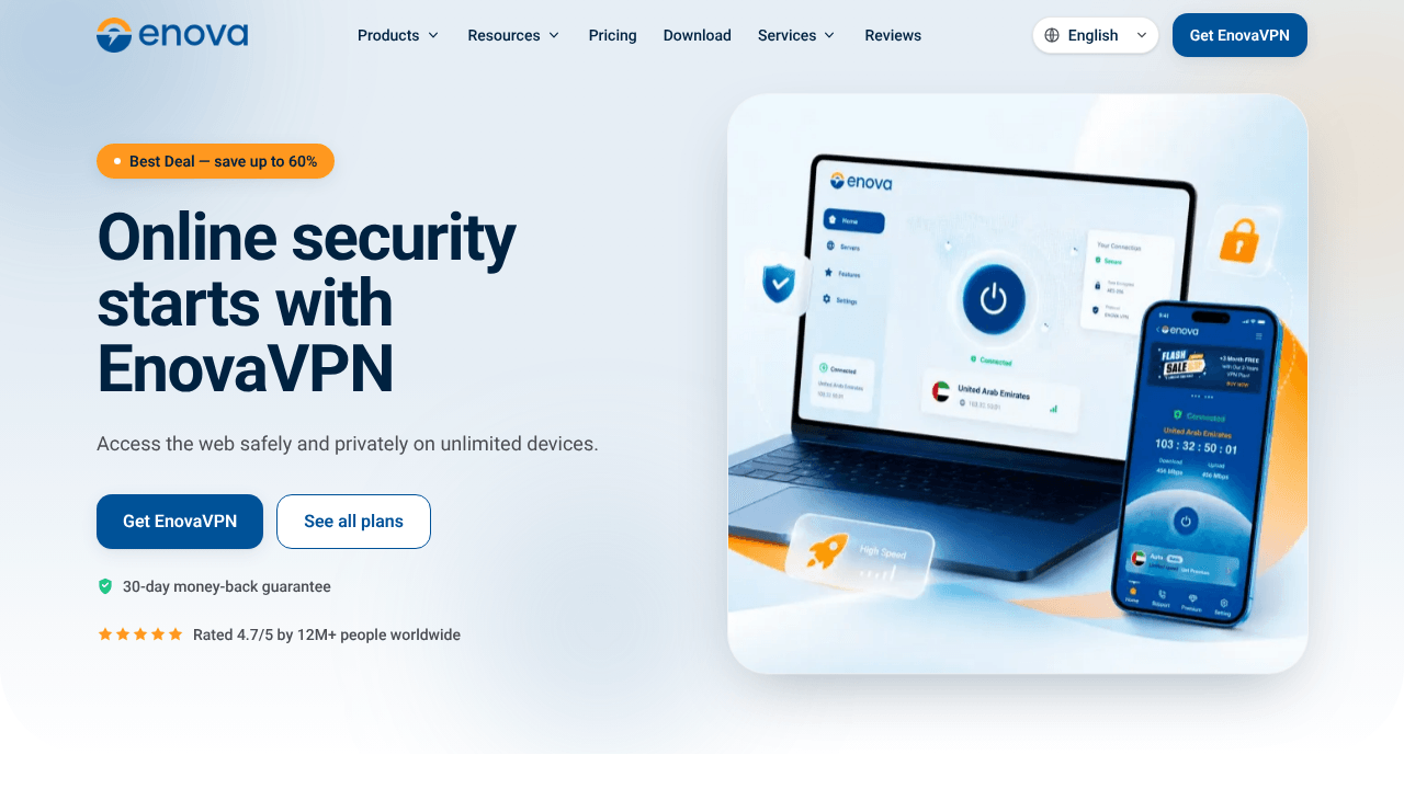 EnovaVPN — Fast, Private, Secure VPN