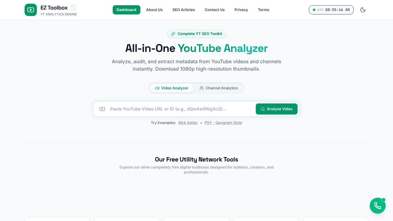 EZ Toolbox — YT Analyzer & thumbnail dwn