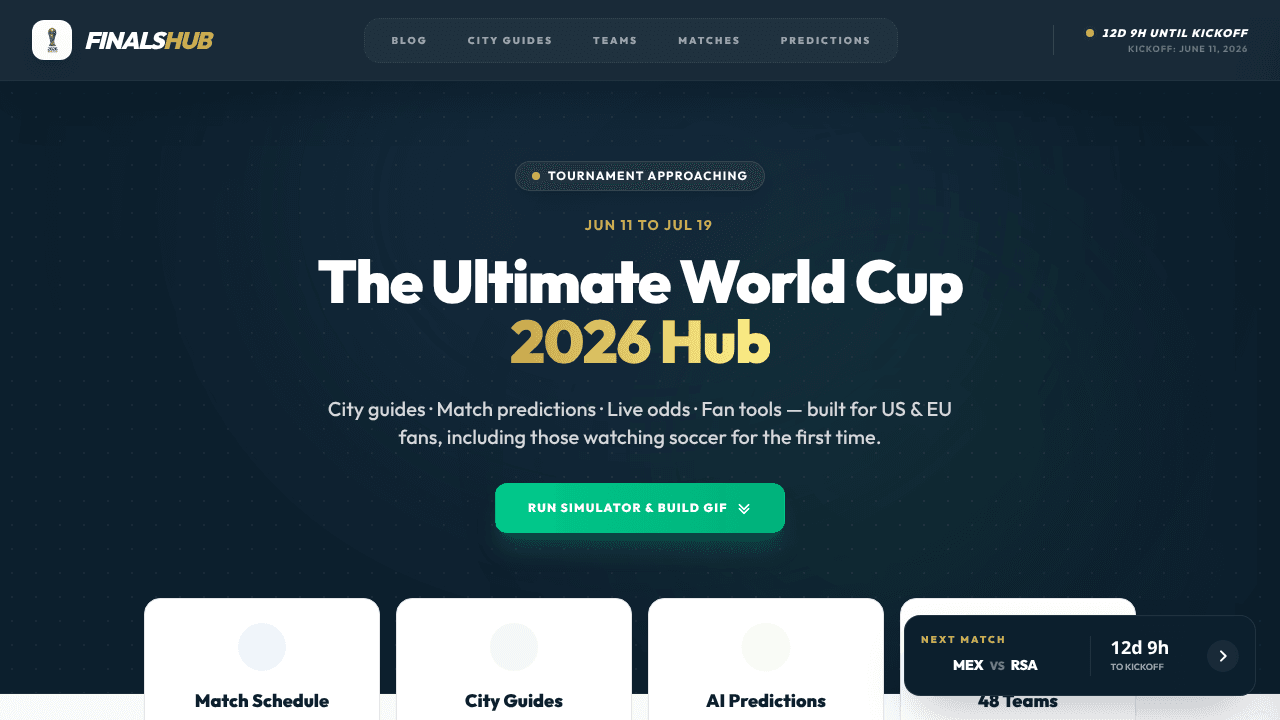Finals26: World Cup Predictor