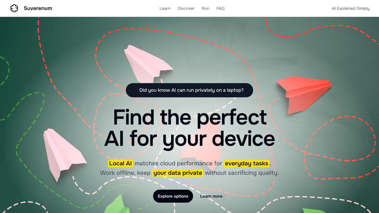 Find local AI in 10 secs with Suverenum
