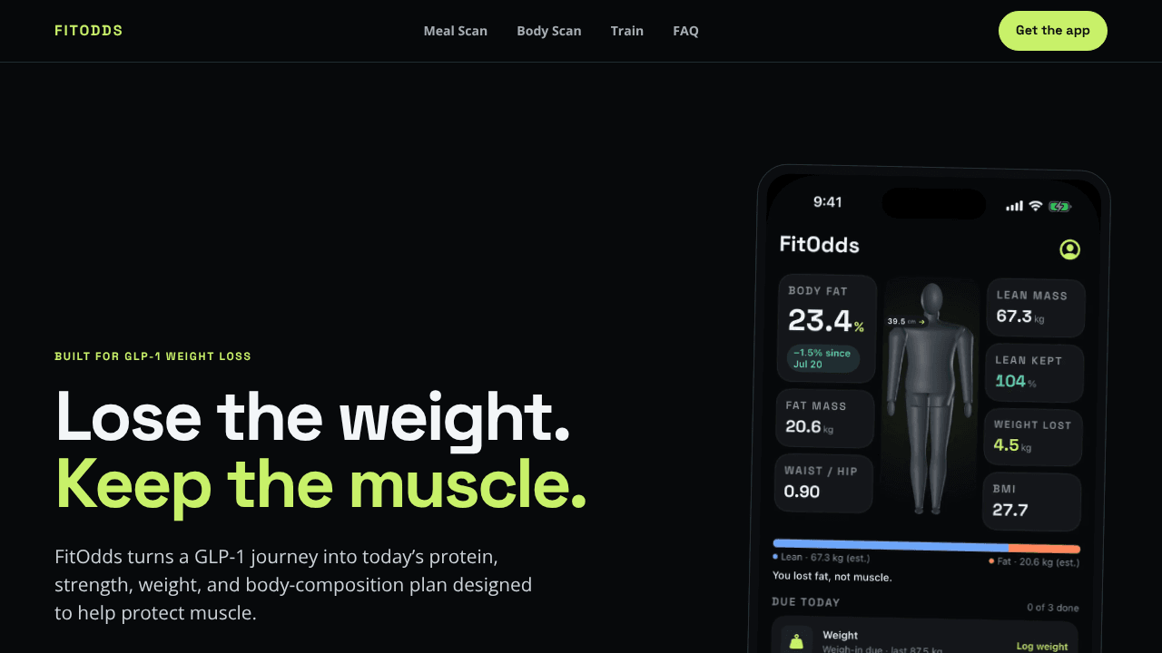 FitOdds — lose weight, keep muscle