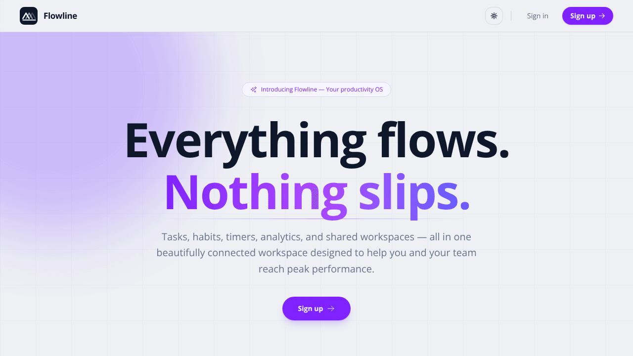 Flowline Workspace