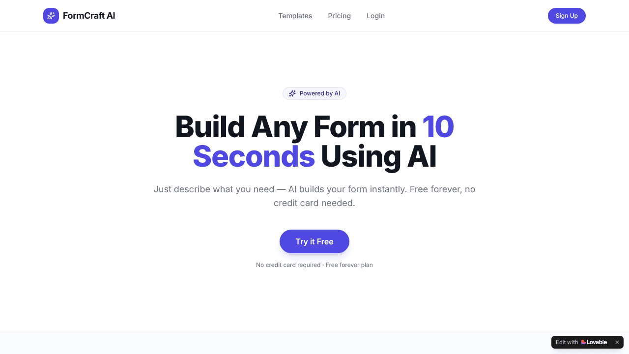 FormCraft AI