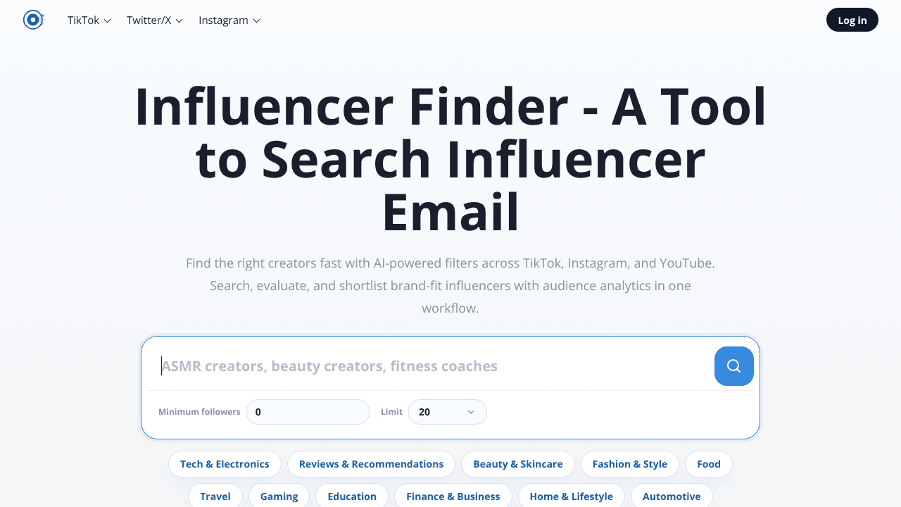 Free Influencer Finder