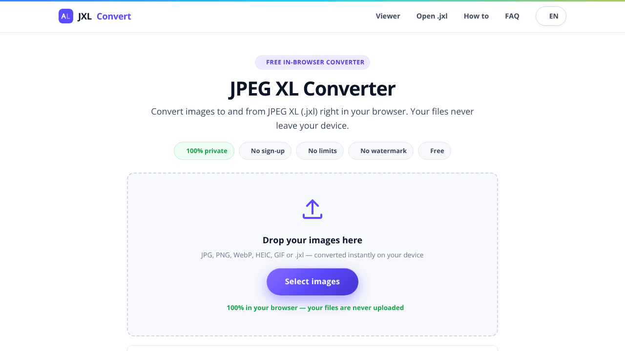 Free JPEG XL Converter 