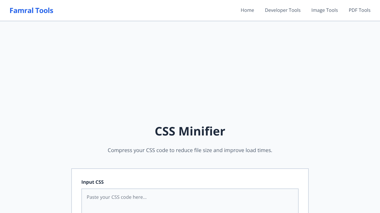 Free Online CSS Minifier