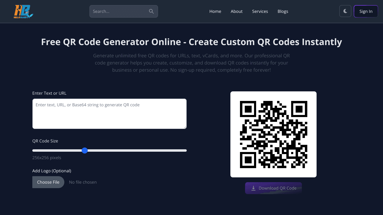 Free QR Code Generator