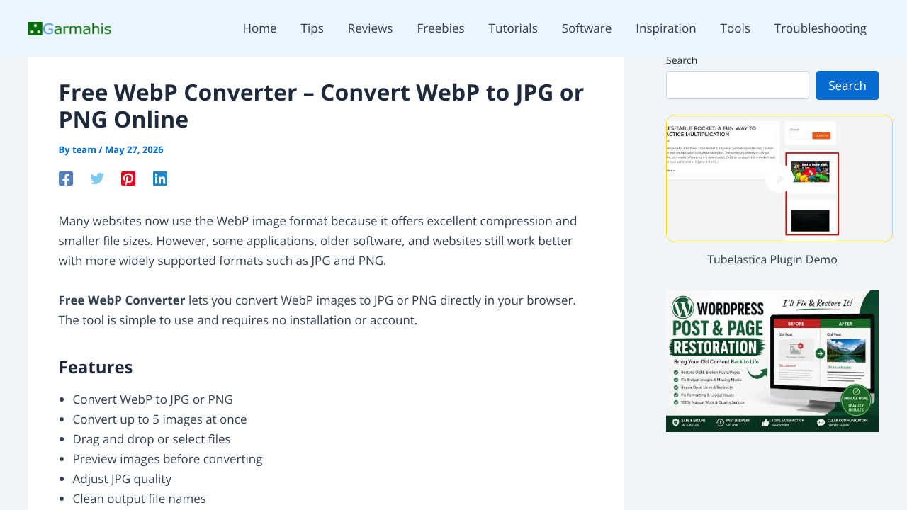 Free WebP Converter
