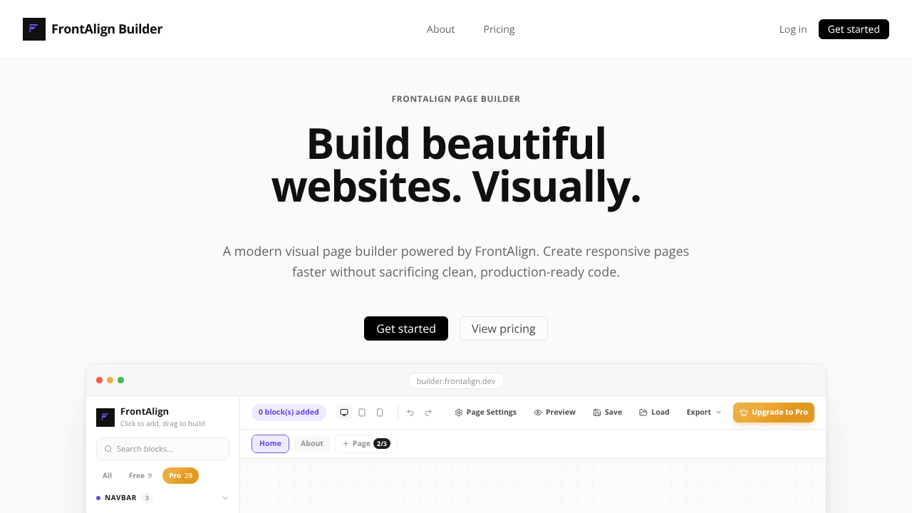 FrontAlign Builder