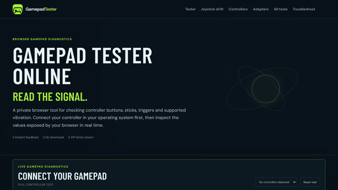 Gamepad Tester