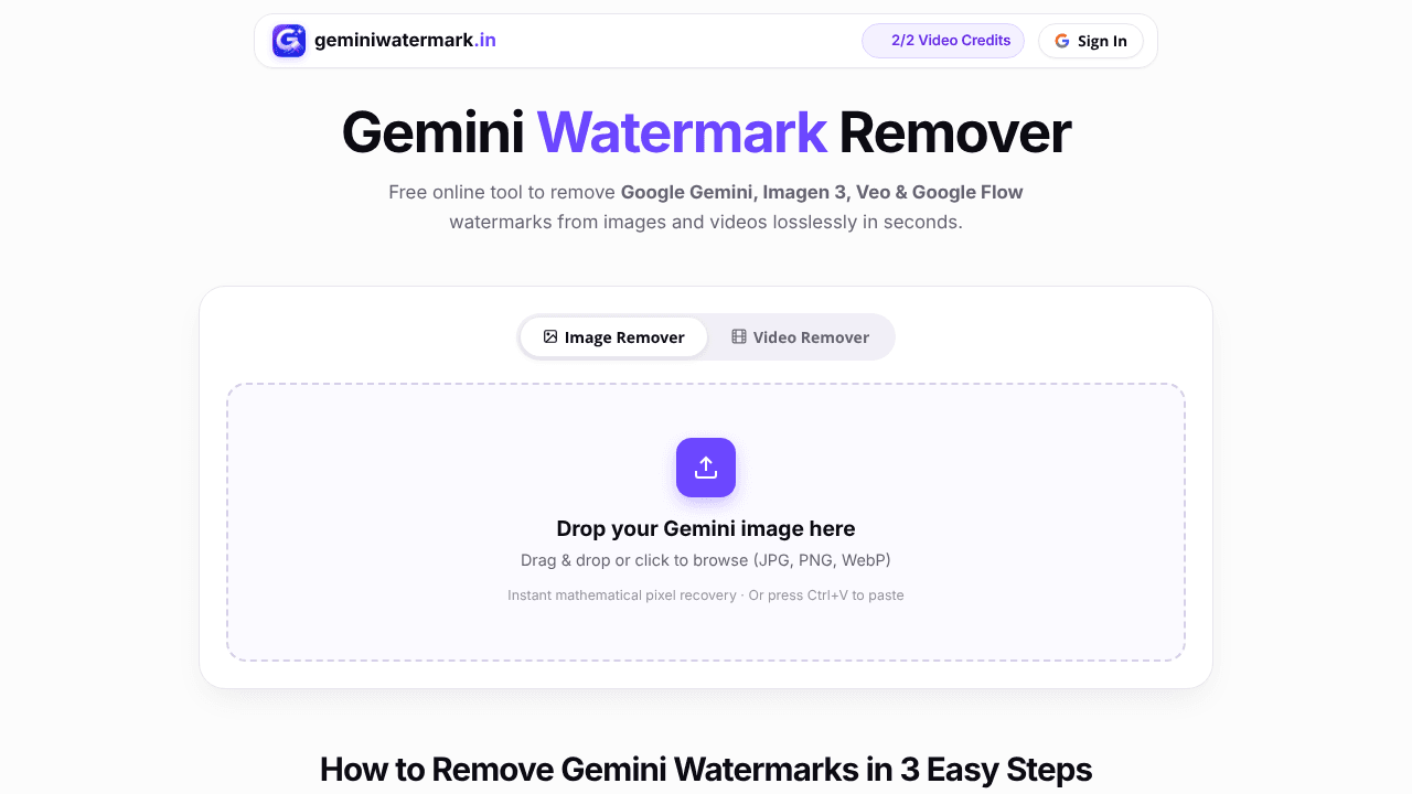 Gemini Watermark Remover