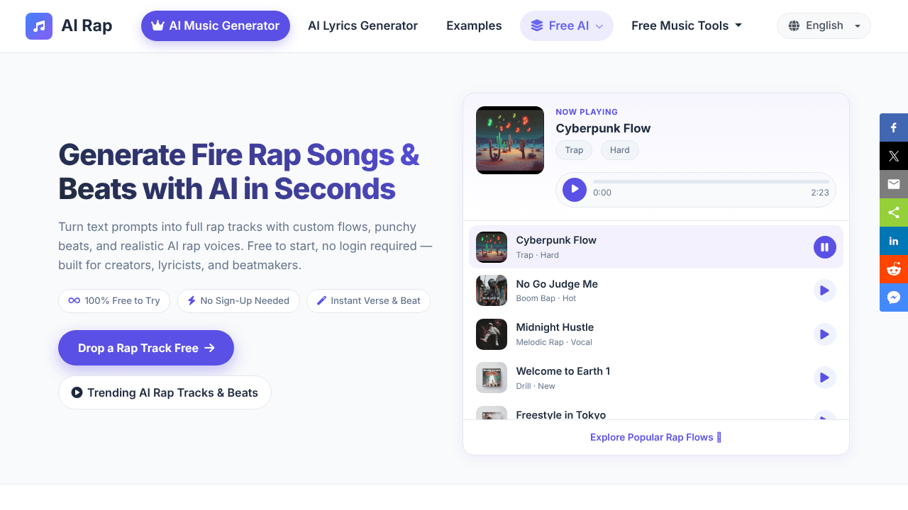 Generate Fire Rap Songs