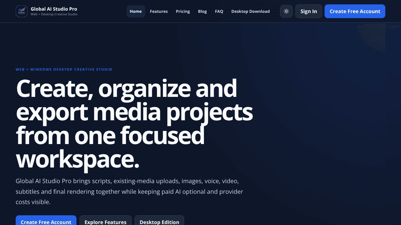 Global AI Studio Pro