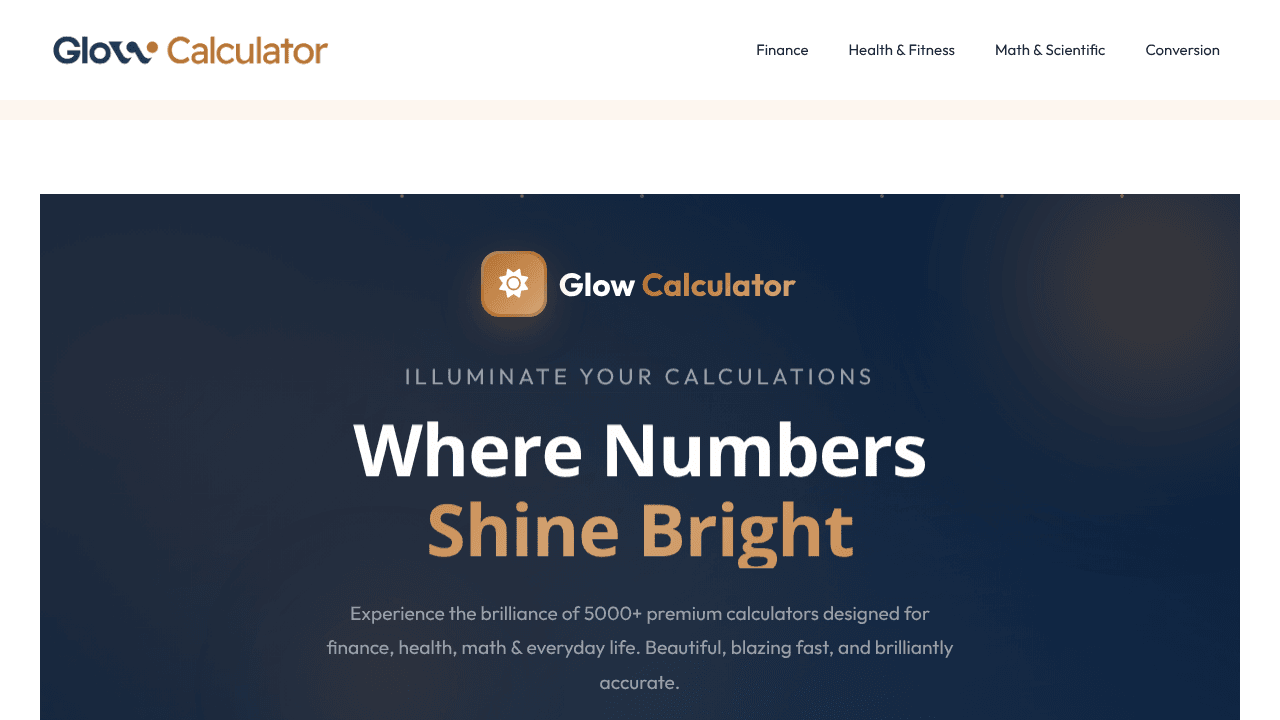 Glow Calculator